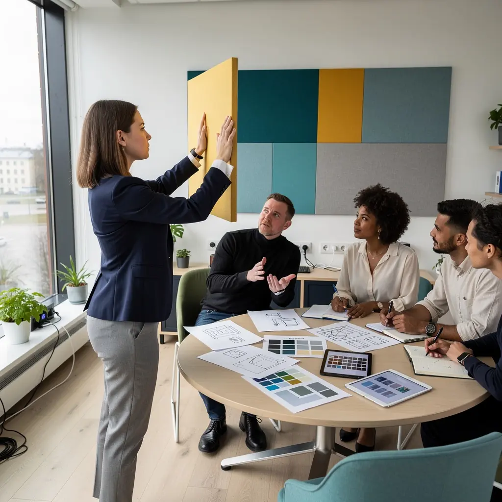 Modulaarne mööbel, mis kohandub erinevate tööülesannetega ja ruumi vajadustega.